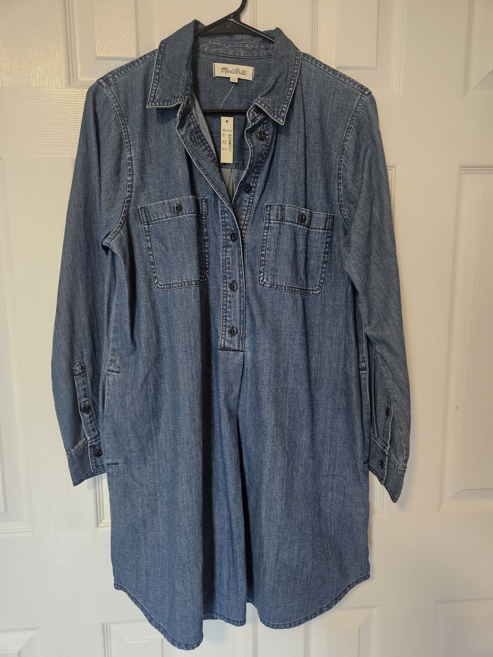 NWT Madewell Chambray Shirt Dress - Picture 1 of 1